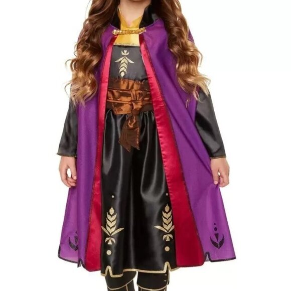 Disney Kids Frozen 2 Anna Adventure Costume Size 4-6X - Picture 1 of 12